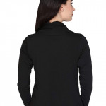 Women Straight Full Sleeve Black Shrug