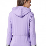 Women's Lavender Hooded Regular Jacket