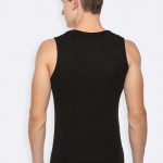 Men Black Solid Thermal Vest